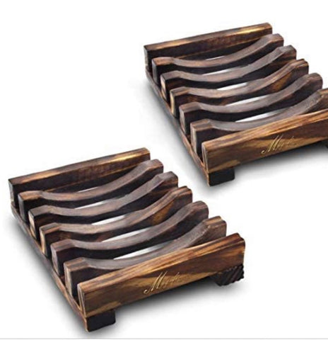 Wooden soap dish